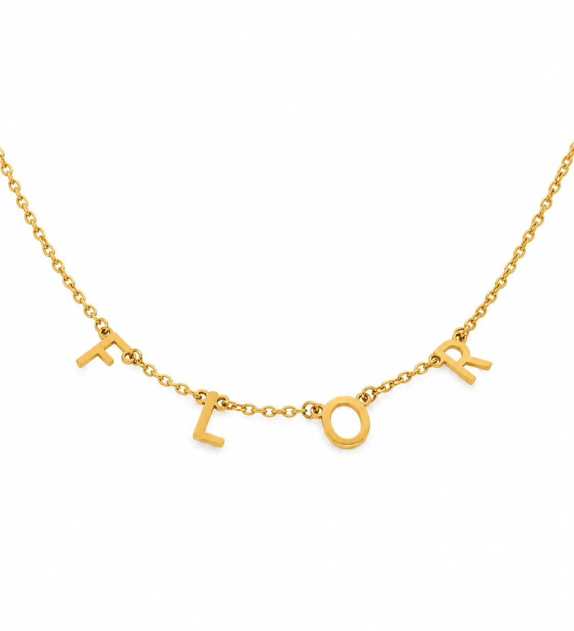 LUNA Custom Letter Necklace jewelry by FLEURENZ