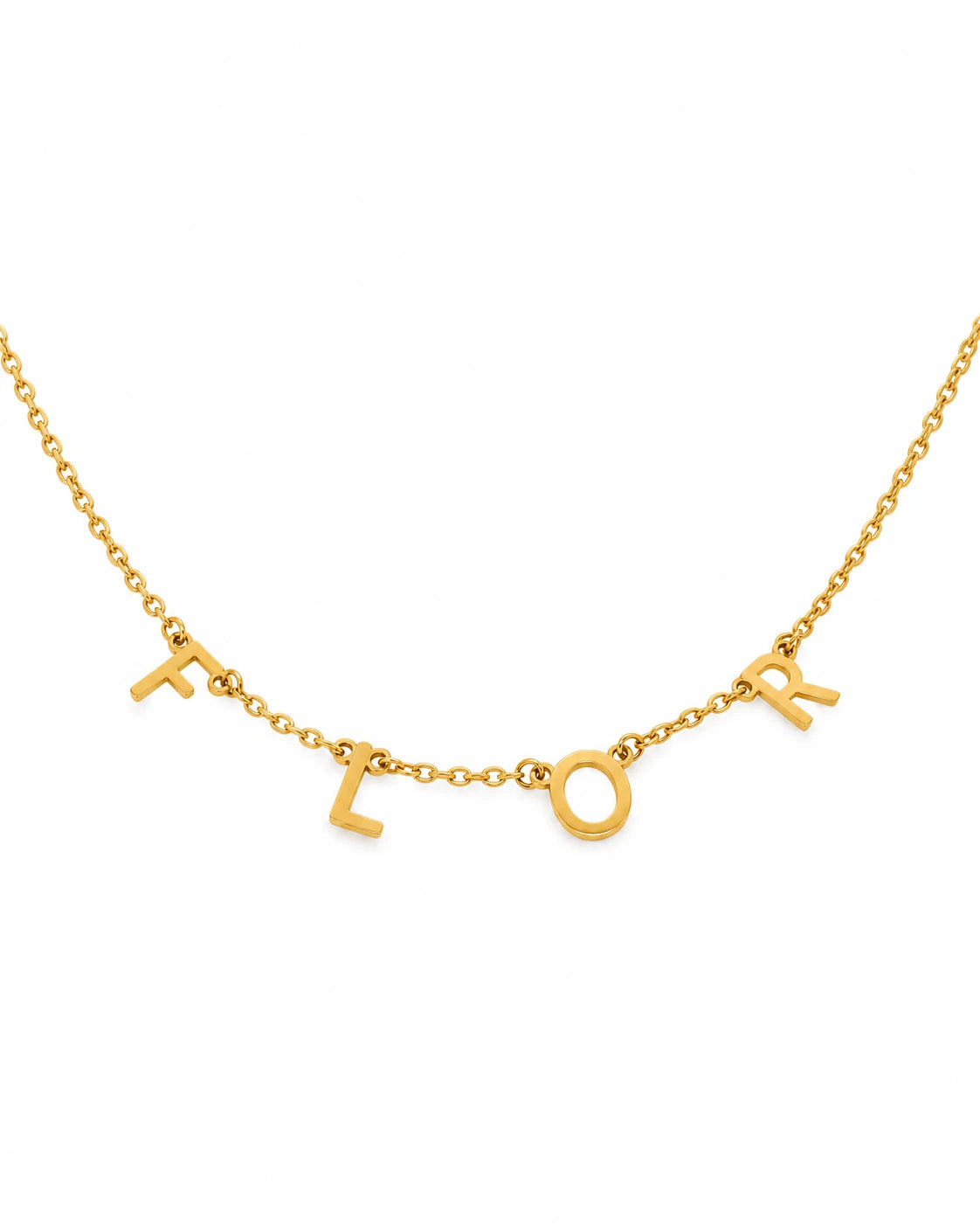 LUNA Custom Letter Necklace jewelry by FLEURENZ