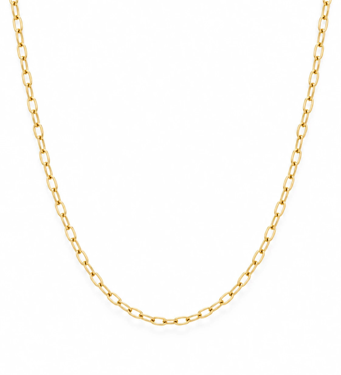 FLEURENZ JAYVE gold necklace on a white background