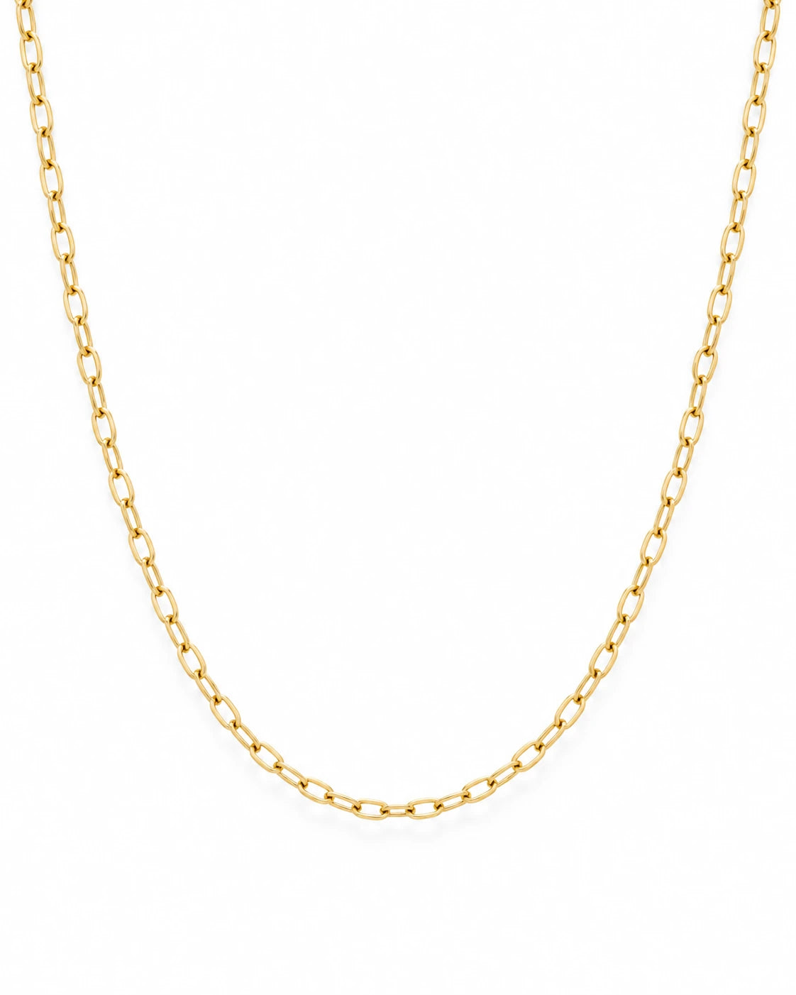 FLEURENZ JAYVE gold necklace on a white background