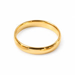 FLEURENZ JIMMY gold band ring on a white background