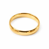 FLEURENZ JIMMY gold band ring on a white background