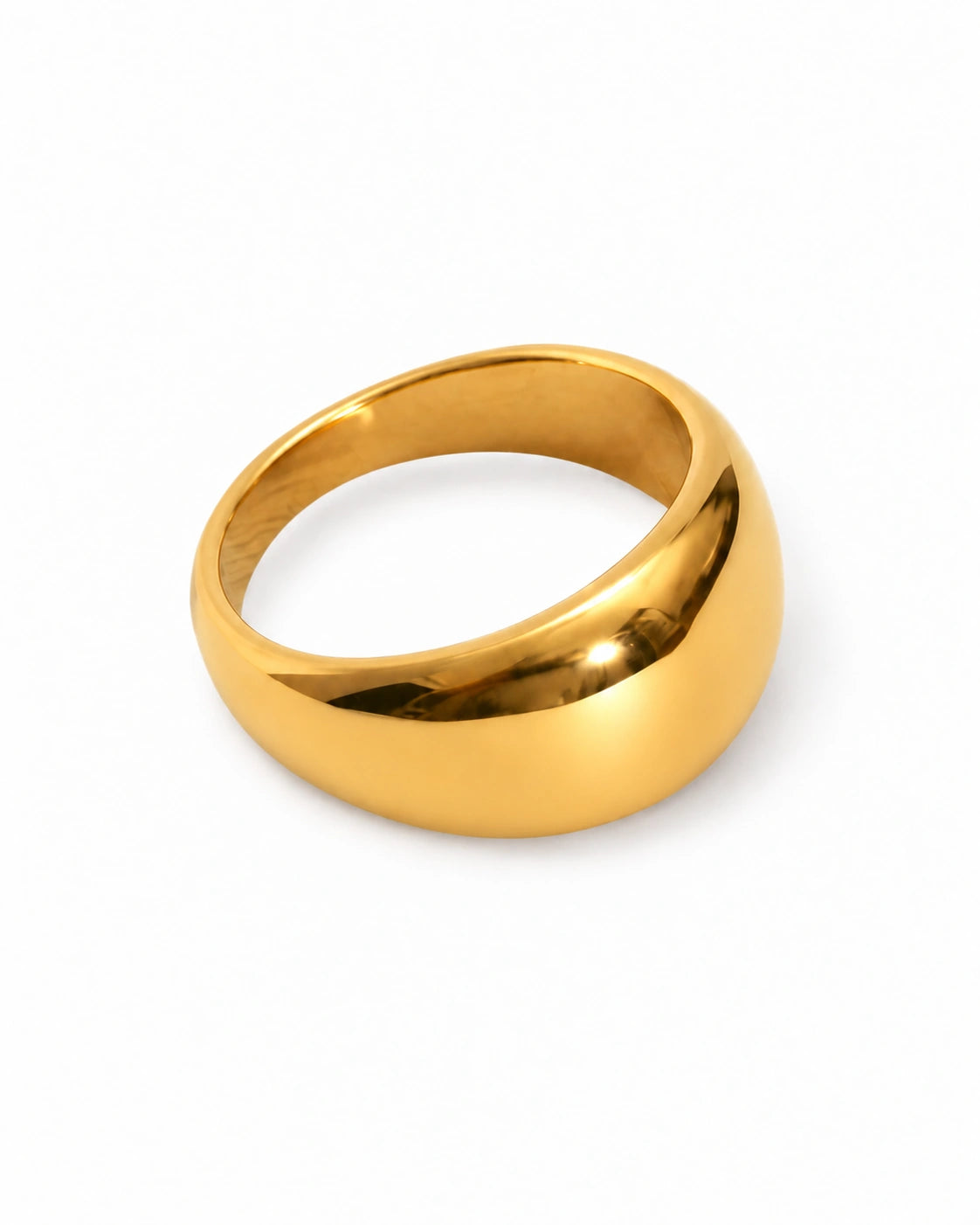 JUNE gold dome ring by FLEURENZ