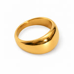 JUNE gold dome ring by FLEURENZ