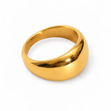 JUNE gold dome ring by FLEURENZ