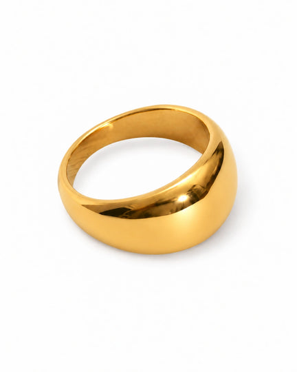 JUNE gold dome ring by FLEURENZ