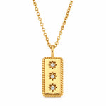 FLEURENZ LUZVIMINDA gold necklace on a white background