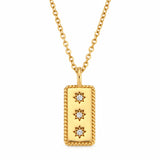 FLEURENZ LUZVIMINDA gold necklace on a white background