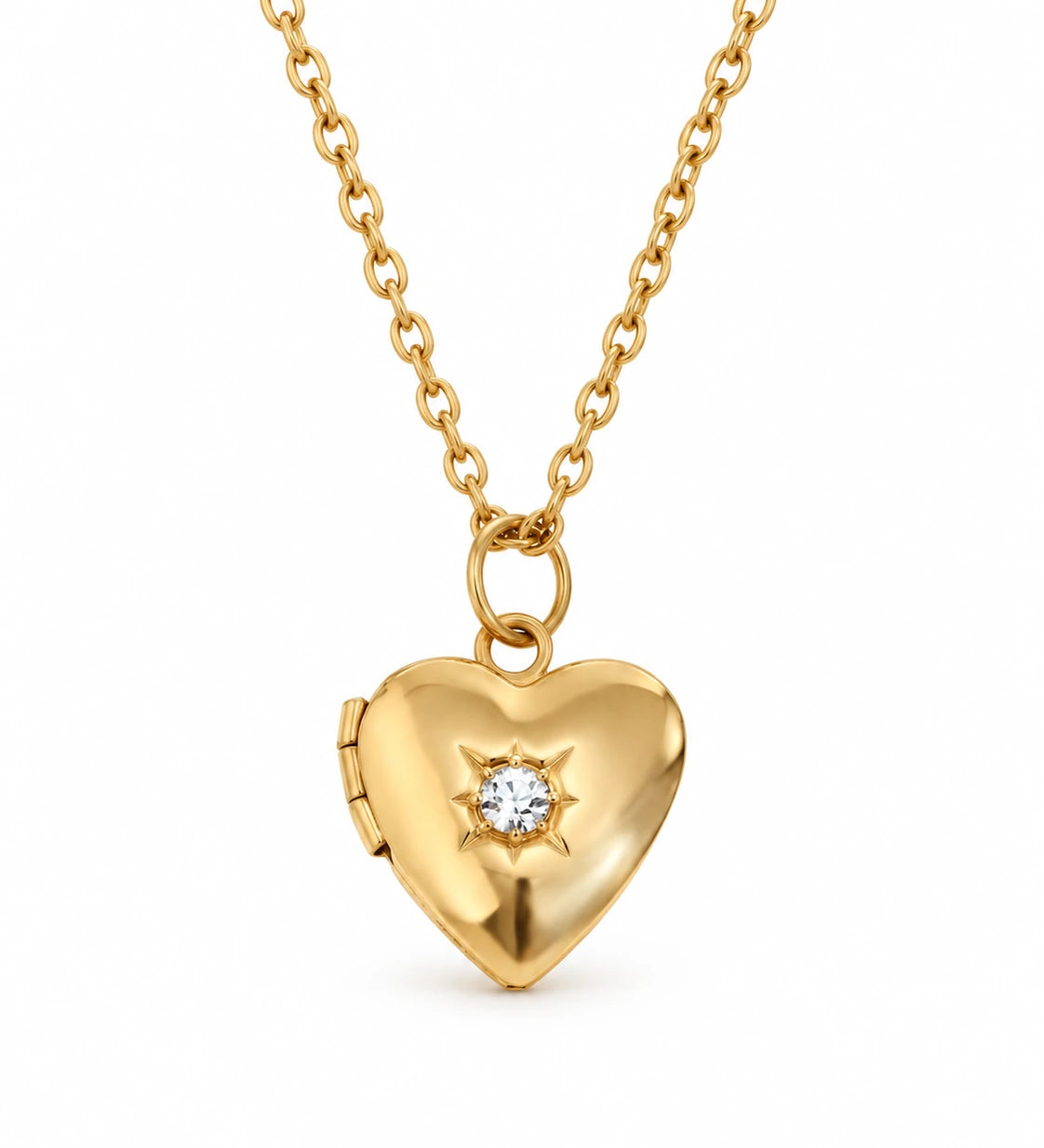 MAHAL Heart Locket Necklace jewelry by FLEURENZ