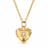 MAHAL Heart Locket Necklace jewelry by FLEURENZ