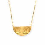 FLEURENZ PAM gold necklace on a white background