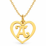 SINTA Heart Initial Necklace jewelry by FLEURENZ