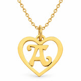 SINTA Heart Initial Necklace jewelry by FLEURENZ