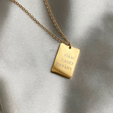 GREY Custom Engraved Necklace